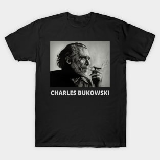 Charles Bukowski Portrait T-Shirt